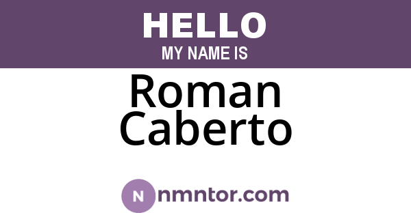 Roman Caberto