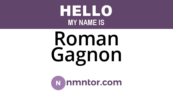 Roman Gagnon