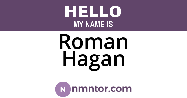 Roman Hagan
