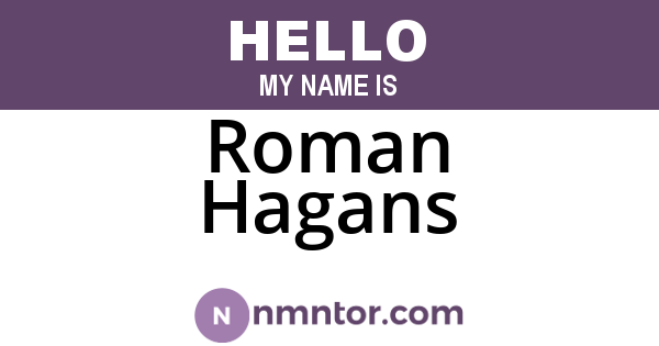 Roman Hagans