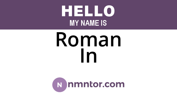 Roman In