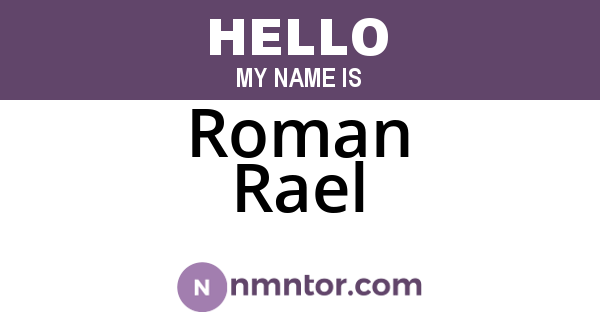 Roman Rael