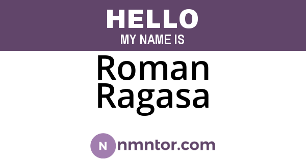 Roman Ragasa