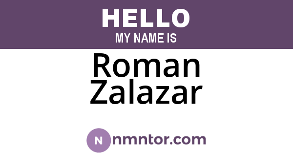 Roman Zalazar