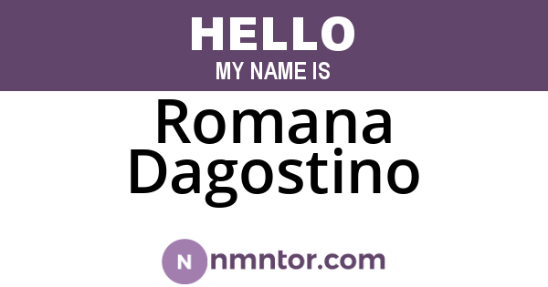 Romana Dagostino