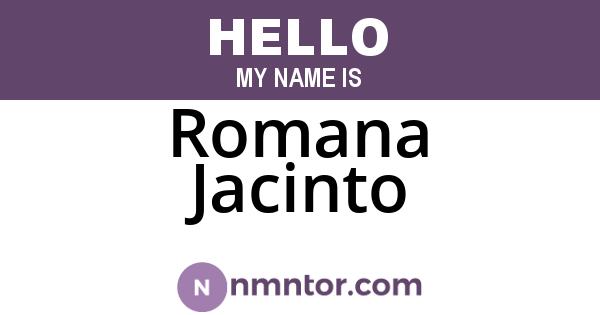 Romana Jacinto
