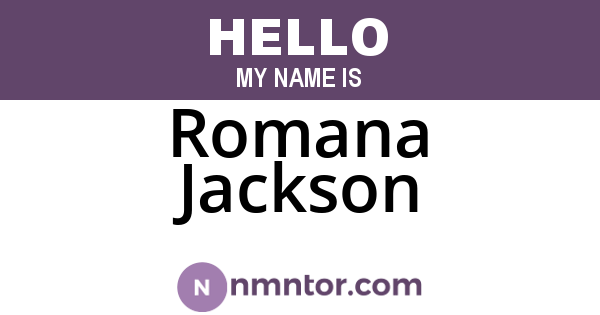 Romana Jackson