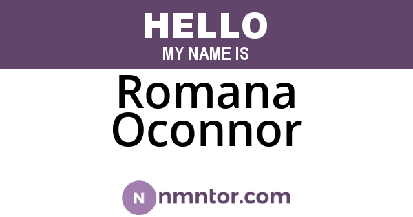 Romana Oconnor