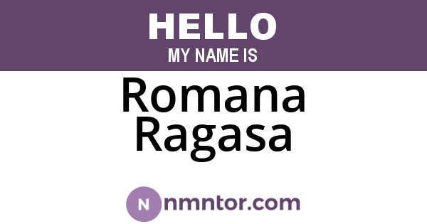 Romana Ragasa