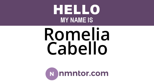 Romelia Cabello