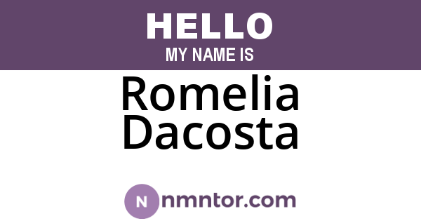 Romelia Dacosta
