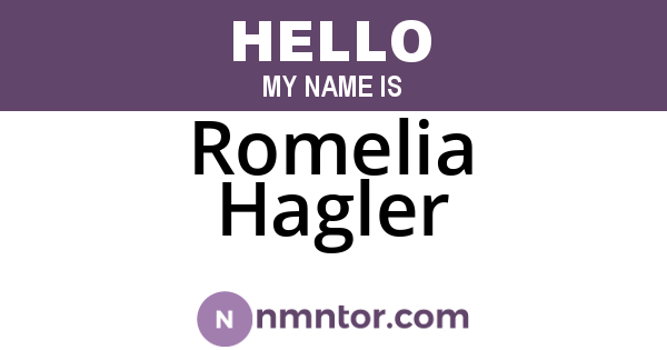 Romelia Hagler