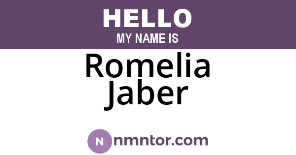 Romelia Jaber