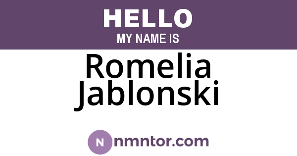 Romelia Jablonski