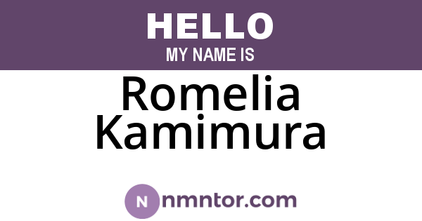Romelia Kamimura