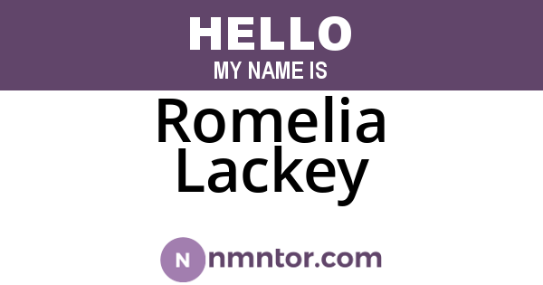 Romelia Lackey