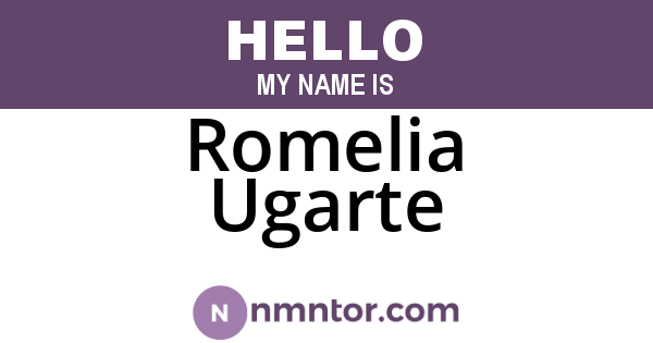 Romelia Ugarte