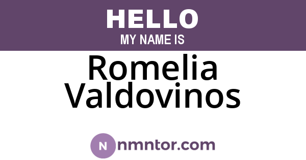 Romelia Valdovinos