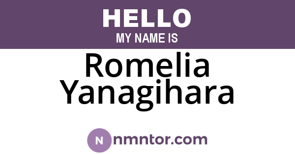Romelia Yanagihara