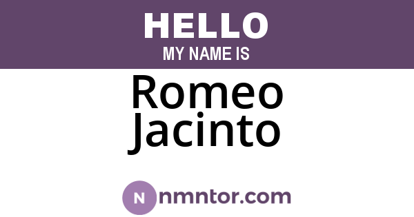 Romeo Jacinto