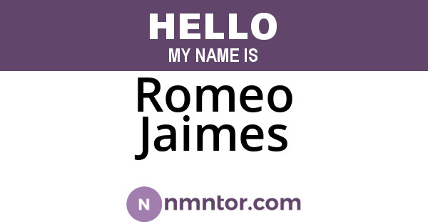 Romeo Jaimes