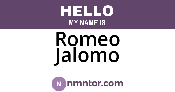 Romeo Jalomo