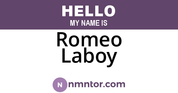 Romeo Laboy