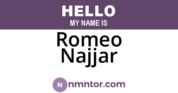 Romeo Najjar