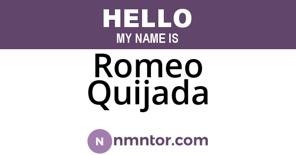 Romeo Quijada