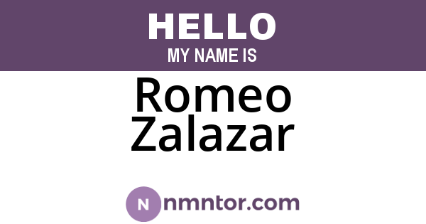 Romeo Zalazar