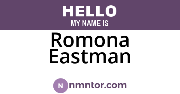 Romona Eastman