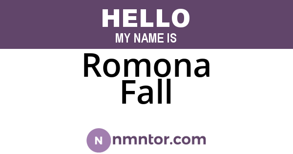 Romona Fall