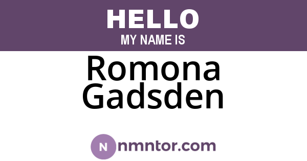 Romona Gadsden