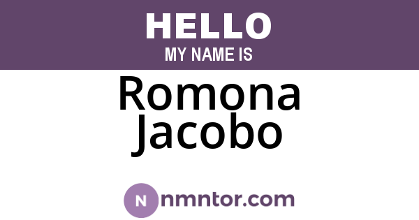 Romona Jacobo