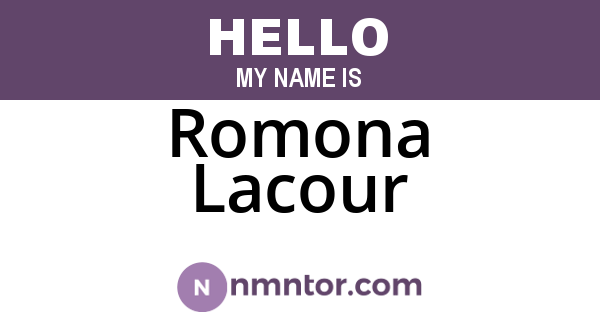 Romona Lacour