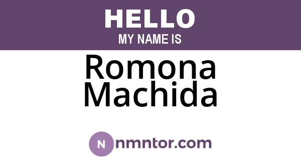 Romona Machida