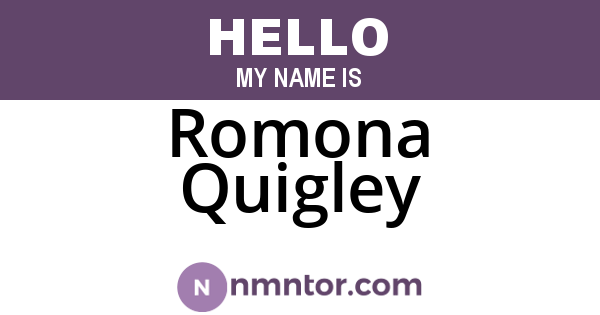 Romona Quigley