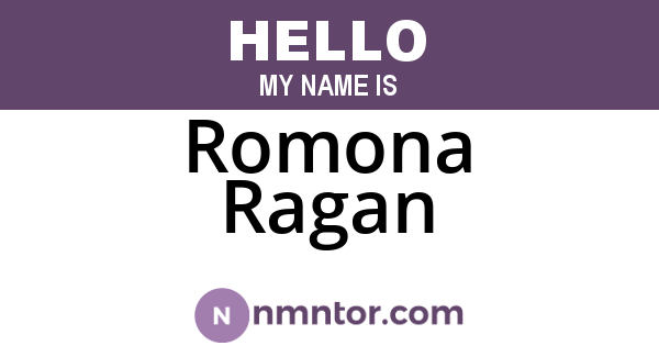 Romona Ragan