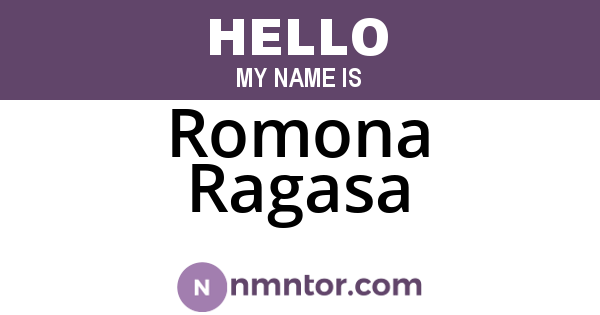 Romona Ragasa