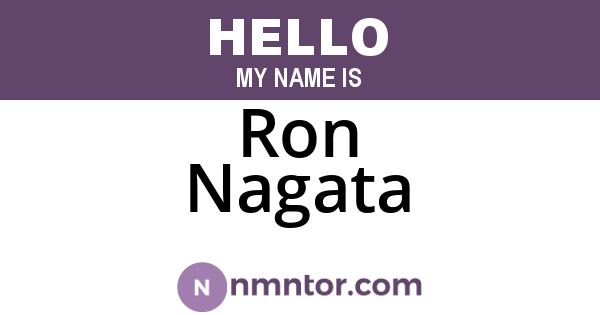 Ron Nagata