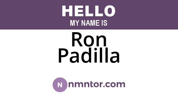 Ron Padilla