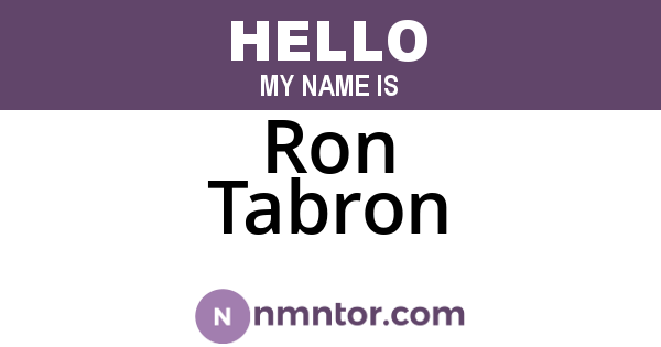 Ron Tabron