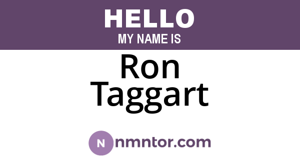 Ron Taggart