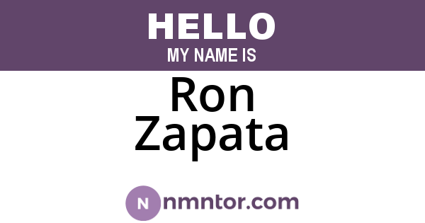 Ron Zapata