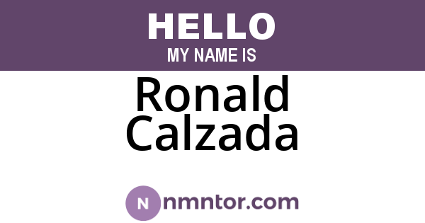 Ronald Calzada