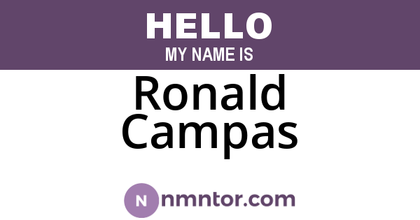 Ronald Campas