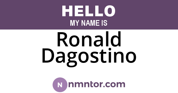 Ronald Dagostino