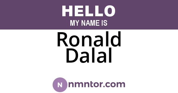 Ronald Dalal