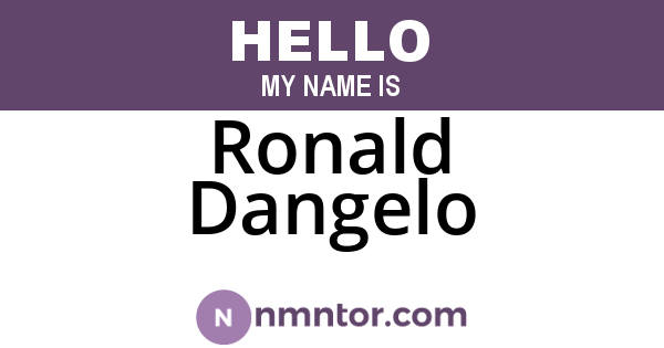 Ronald Dangelo