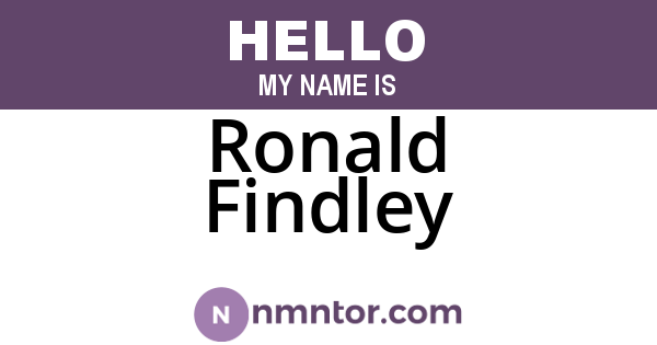 Ronald Findley